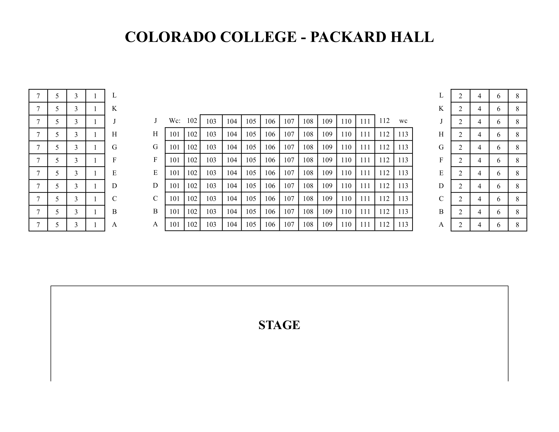 Packard Hall Map